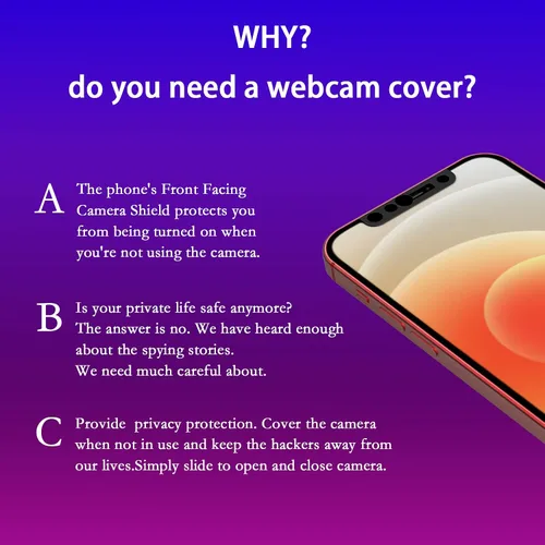 Miniatura 2 de Funda para cámara de teléfono, funda para cámara web compatible con iPhone X/XS/XR/XS Max/iPhone 11/11 Pro/11 Pro Max/iPhone 12/12 Mini /12Pro/12Pro