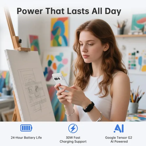 Miniatura 6 de Teléfono Google Pixel 7 Pro Desbloqueado - Smartphones Android 5G con 512GB de Almacenamiento, 12GB de RAM, Pantalla OLED QHD de 6.7", Cámara Nieve