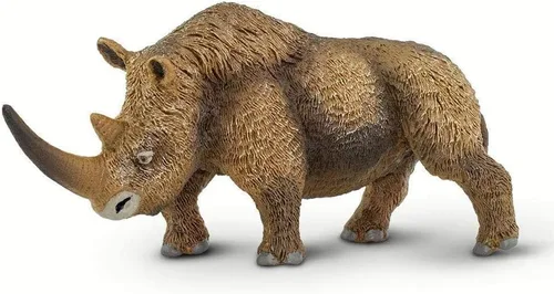 Safari Ltd. Figura de rinoceronte lanudo – Figura detallada de plástico de 6.75 pulgadas – Divertido juguete educativo prehistórico para niños,