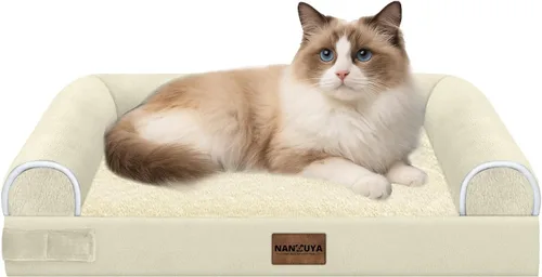 Miniatura 98 de Cama ortopédica lavable para perros medianos y grandes: cama con cojines de apoyo para perros medianos y grandes, cama impermeable de espuma tipo
