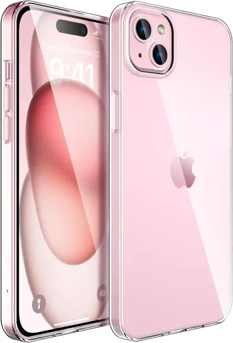 Miniatura 11 de Funda transparente para iPhone 14 Plus. Fundas protectoras de silicona TPU de plástico transparente para iPhone 14 Plus [agarre delgado y cómodo]