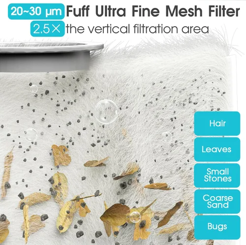 Miniatura 3 de Aspiradora de piscina inalámbrica, succión potente de 18.9 GPM, 100 pulgadas, tiempo de funcionamiento 1H, filtro ultra fino de pelusa de 25 µm