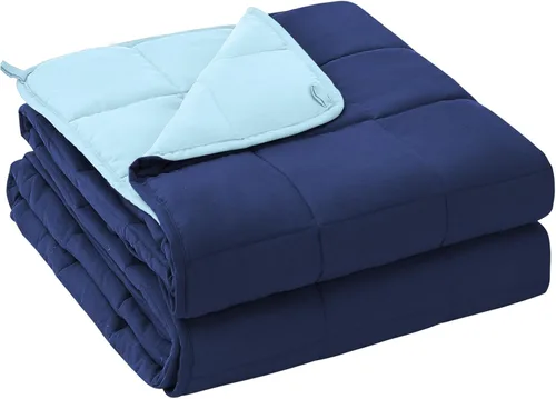 Miniatura 50 de yescool - Manta con peso, 7 libras, fresca, transpirable, con cuentas de cristal prémium, lavable a máquina, para dormir, 60-90 libras, 41 x 60 Gris