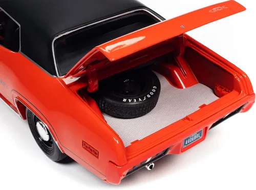 Miniatura 5 de 1971 Plymouth GTX 440+6 Hardtop Tor Rojo con Negro Clase Superior de 1971 ''American Muscle 30 Aniversario 1/18 Modelo de Auto Fundido a Presión por