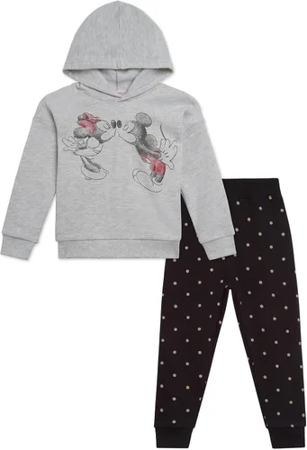 Miniatura 11 de Disney Minnie Mouse Little Mermaid Lilo & Stitch - Conjunto de sudadera con capucha y pantalones de forro polar para recién nacidos a niños grandes