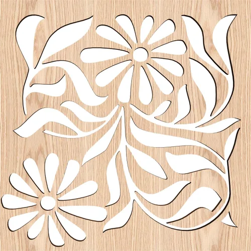 Miniatura 4 de Barryton - Paneles decorativos de madera con calado, extra pequeños, 7 3/8 pulgadas de ancho x 7 3/8 pulgadas de alto x 1/4 pulgadas de alto, roble