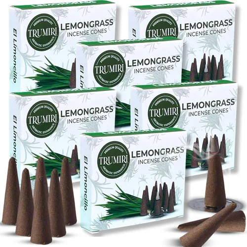 Miniatura 18 de TRUMIRI Incienso ámbar – Paquete de 20 conos (2 x 10) – Incienso de cono perfumado
