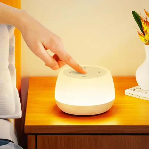 Luz nocturna para niños, 3 modos y 9 colores cambiantes, lámpara de noche recargable sin interrupciones, lámpara de mesa táctil portátil con