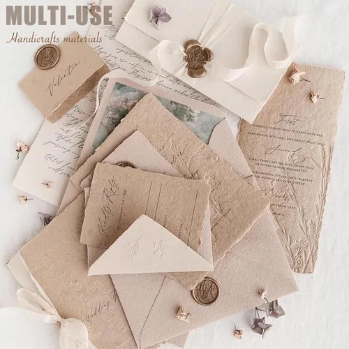 Miniatura 8 de Juego de 30 piezas de papel de recortes texturizado hecho a mano y tela de malla, hojas A5, mezcla de papel de arroz especial de morera para álbumes