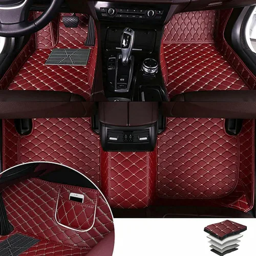 Miniatura 36 de Alfombras para todo tipo de clima de TAHALI - Alfombrillas impermeables, antideslizantes, de cuero para automóviles, SUV, camiones - Proteja
