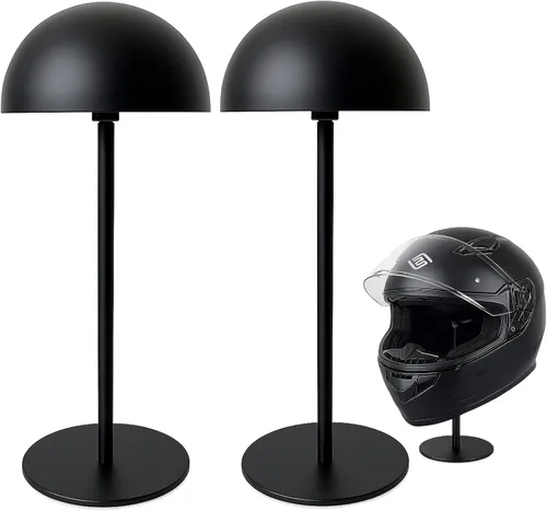 Miniatura 5 de Helmet Stand - Metal Rotation Stand for Motocycle, Caps, Hats & Rugby Helmets
