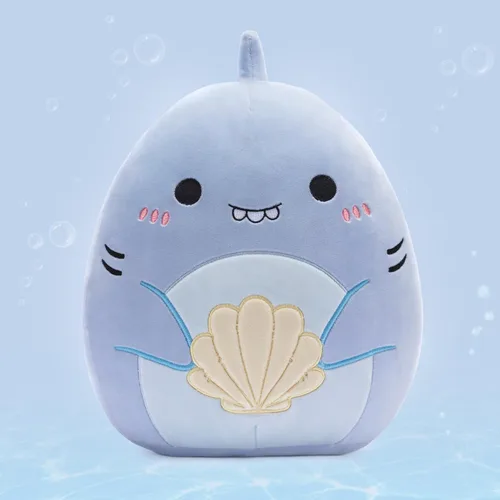 Miniatura 7 de Almohada grande de peluche de tiburón de juguete, tamaño grande, lindo y suave de 14 pulgadas, almohada Kawaii para abrazar, regalo para niños