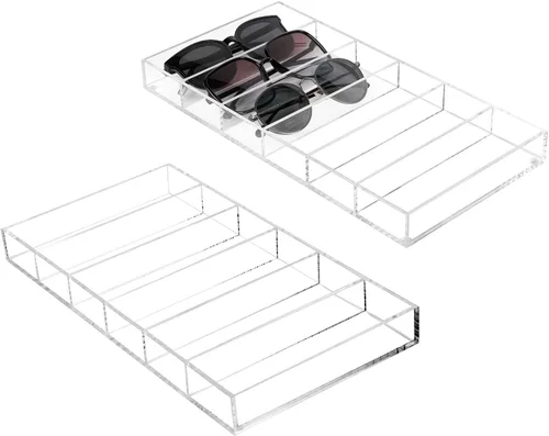 Miniatura 7 de MyGift Acrylic Sunglass Organizer,Glasses Holder,Sunglass Holder,Eyeglass Case Storage,Display Tray Drawer,Eyewear, Jewelry, Makeup