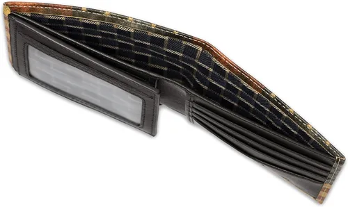 Miniatura 6 de Billetera para hombre con 2 ventanas de identificación, diseño duradero y gráficos