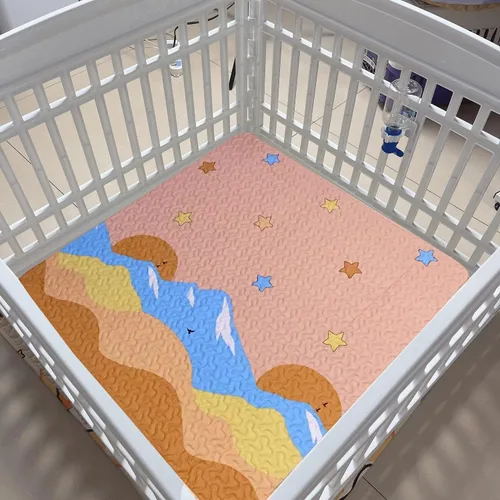 Nueva alfombrilla de corral para perros mejorada, almohadilla para jaula de perros personalizada, almohadillas para cachorros, [corral no incluido],