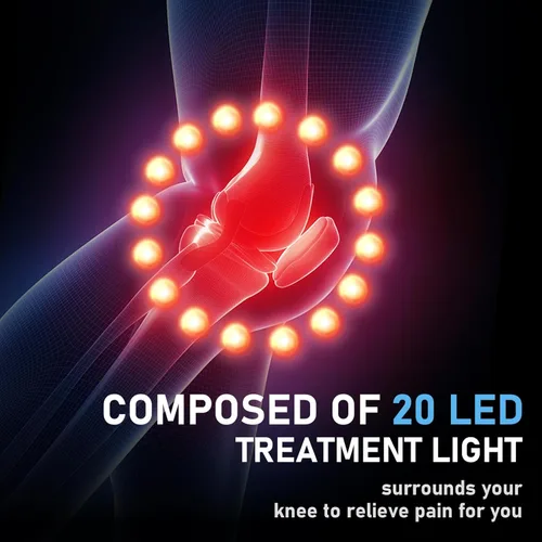 Miniatura 3 de Masajeador de rodilla 4 en 1 con calor, vibración, luz roja y masaje 3D, inalámbrico, portátil, recargable, regalos para familiares y amigos