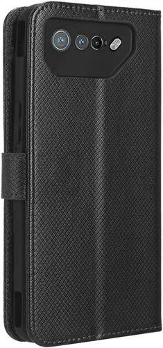 Miniatura 4 de Funda de piel sintética compatible con Asus ROG Phone 7, funda de piel sintética compatible con Asus ROG Phone 7 Ultimate, color negro