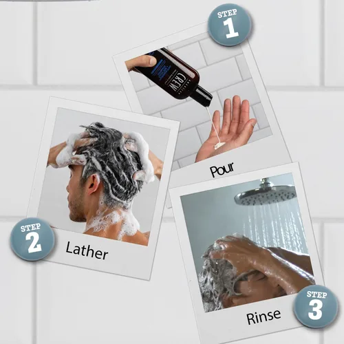Miniatura 5 de American Crew Champú anticaspa + cuero cabelludo seco para hombres, regalo de cuidado del cabello para él, aroma a menta cítrica, 8.4 onzas líquidas
