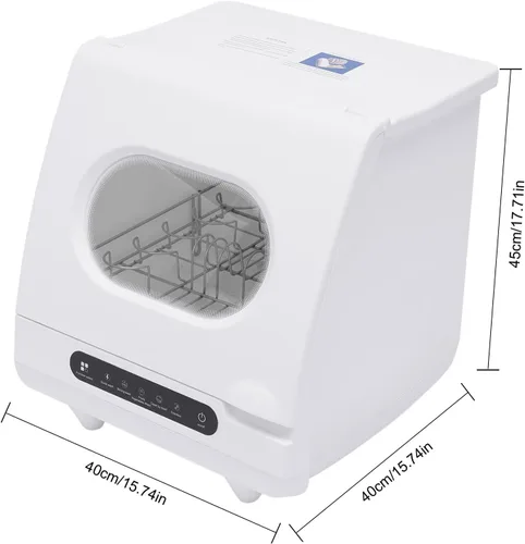 Miniatura 2 de Mini lavavajillas de encimera de 1200 W, control de panel completo, lavadora de platos portátil y compacta, 5 programas de lavado de 2 a 6