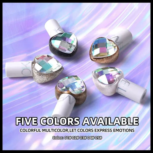 Miniatura 7 de Delineador de ojos con purpurina líquida de 5 colores, sombra de ojos de sirena de diamante brillante, impermeable, de larga duración, juego