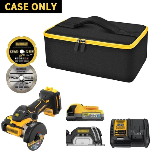 Miniatura 5 de Funda para compresor de aire compatible con el inflador de neumáticos DEWALT 20V MAX + bolsa compatible con la herramienta de corte DEWALT 20V MAX