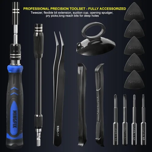 Miniatura 5 de Kit de herramientas de reparación para Apple Macbook, MINGFIX Juego de destornilladores para Macbook Pro/Air con P2 P5 P6 Pentalobe, T3 T4 T5 T6 T8