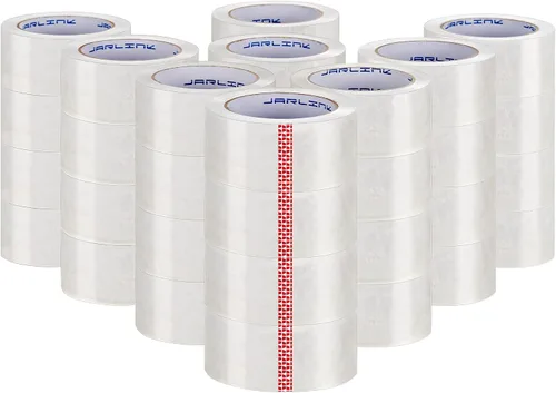 Miniatura 11 de JARLINK - Cinta de embalaje transparente (6 rollos), cinta de embalaje resistente para envíos, embalajes, mudanzas y sellados; cada rollo mide 2,7