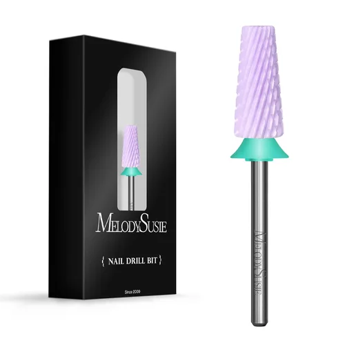Miniatura 9 de MelodySusie Brocas de uñas 5 en 1, brocas de cerámica de corte cruzado de 3/32 pulgadas, adecuadas para manicura, pedicura, cutícula, esmalte en Rosa
