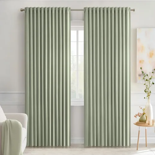 Miniatura 78 de MIULEE Cortinas opacas con pestaña trasera de 63 pulgadas de largo, juego de 2 paneles para sala de estar, dormitorio, privacidad, bolsillo