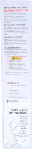 Miniatura 4 de Kyocera Ceramic Revolution - Cuchillo utilitario de 4.5 pulgadas, mango naranja, hoja blanca
