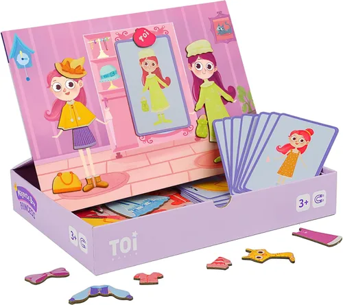 Miniatura 10 de Toi Juguetes magnéticos para niños, cajas de rompecabezas magnéticas con tablero de juego para niños de 3 a 8 años, juguete de mesa preescolar