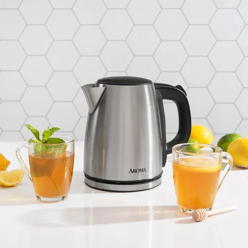 Miniatura 2 de Aroma Housewares - Tetera eléctrica de acero inoxidable de 1.0L / 4 tazas (AWK-267SB)