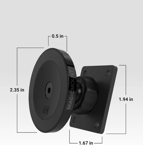 Miniatura 7 de Scosche Soporte/Montaje MagSafe de Servicio Pesado para Automóvil/Soporte para Tableta, Soporte Magnético para Teléfono Celular con Imanes Extra