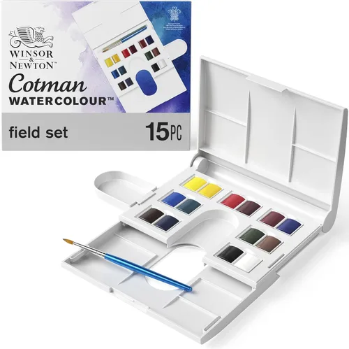 Miniatura 28 de Winsor & Newton 390639 - Cotman Field - Juego de 12 medias pastillas de acuarela