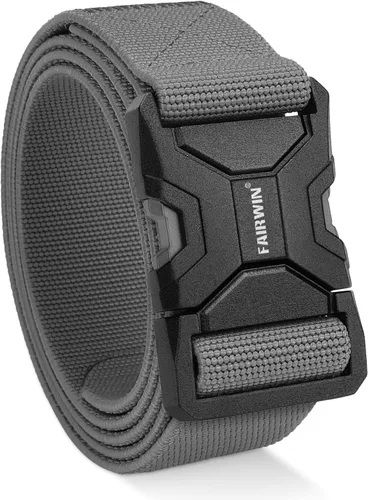 Miniatura 9 de FAIRWIN Tactical Belt Men, 1.5" Stretch Nylon Web Military Hiking Rigger Work Belts with Quick-Release Seatbelt Buckle