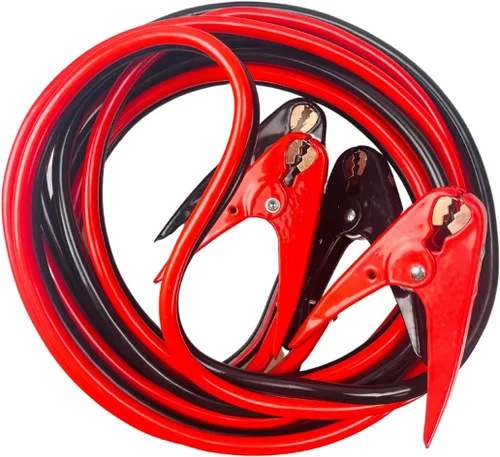 Miniatura 8 de Cable de refuerzo de calibre 6 de 16 pies Abrazaderas codificadas por colores Chapado en cobre de 400 amperios Sin enredos Bolsa