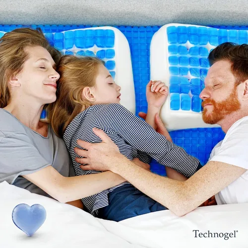 Miniatura 8 de Technogel Anatomic - Almohada de gel refrescante – Cojín ergonómico de gel con ajuste cervical de doble nivel (5.5 y 4.5 pulgadas), núcleo de espuma