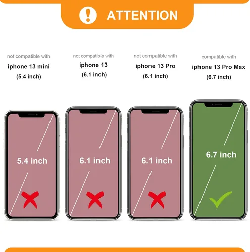 Miniatura 2 de Bocasal Funda tipo cartera desmontable para iPhone 13 Pro Max con bloqueo RFID, ranuras para tarjetas, soporte de cuero PU premium, soporte Negro