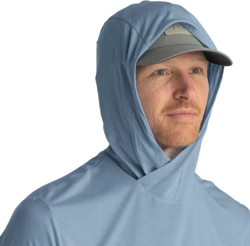 Miniatura 20 de Free Fly Sudadera ligera con capucha para hombre, con protección solar UPF 20+ para hombre, transpirable, manga larga, para pesca
