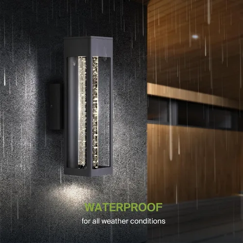Miniatura 6 de ASD Lámpara LED de pared de vidrio de burbujas de 14 pulgadas 12 W, 300 lúmenes, 3000 K, 5000 K, 120 V, 3CCT, impermeable, regulable
