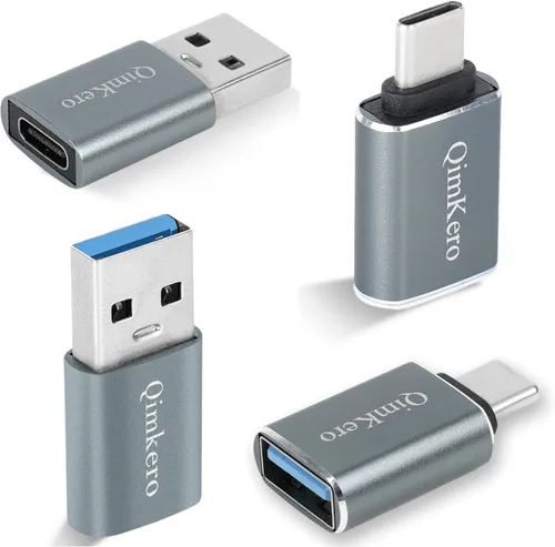 (paquete de 4) 2 convertidores de cargador tipo C hembra a macho y 2 adaptadores USB C macho a USB hembra OTG, para iPhone 16 15 14 13 Plus Pro Max,