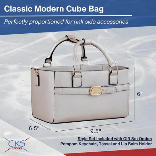 Miniatura 153 de CRS Cross Rink Side Tote. Ice Skating Accessory Bag-Figure Skating, Roller, Inline Skaters, Dance, Cheer.Organizes Guards Water Bottle Phone