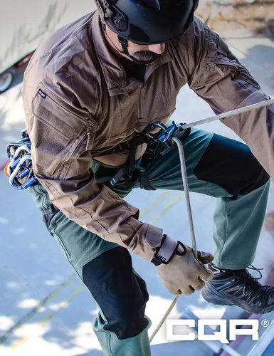 Miniatura 4 de CQR - Pantalones tácticos de invierno para hombre, diseño térmico tipo cargo con forro de vellón para exteriores, esquí, nieve y senderismo