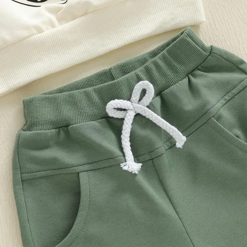 Miniatura 178 de Adobabirl Conjunto de sudadera y pantalones de Halloween para bebé, sudadera y pantalones con parche de calabaza para Halloween, otoño, ropa de bebé