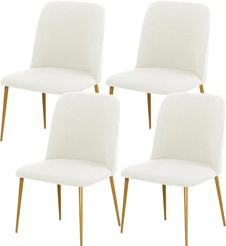 Miniatura 20 de Gollense Fundas de silla con respaldo curvado para comedor, fundas modernas de mediados de siglo, protector de asiento de silla semicírculo