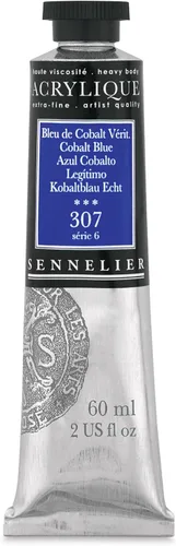 Miniatura 72 de Sennelier Acrílico para artistas extrafinos, 2.0 fl oz, luz verde cromo S3