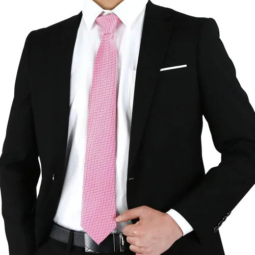 Miniatura 75 de WeiShang Lote de 6 corbatas clásicas de seda para hombre, corbatas tejidas jacquard