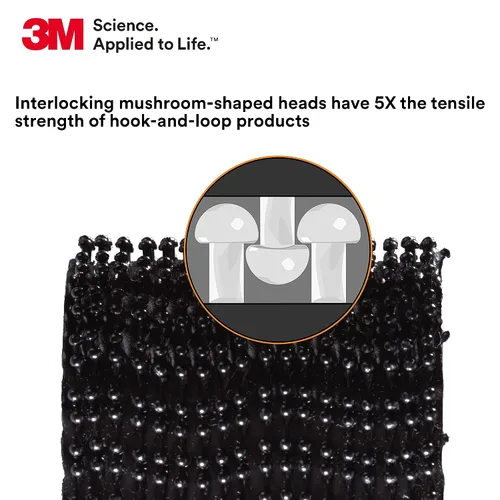 Miniatura 6 de 3M Sujetadores de Doble Cierre Recerrable para Uso Industrial Pesado Negro TB3550 1" x 10 pies Tira Acoplada Uso Interior/Exterior Excelente