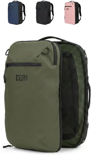 Miniatura 14 de COR Surf - Mochila de viaje aprobada para vuelo, de cabina, para laptop Mochila de equipaje de fin de semana para negocios, unisex, 28 l