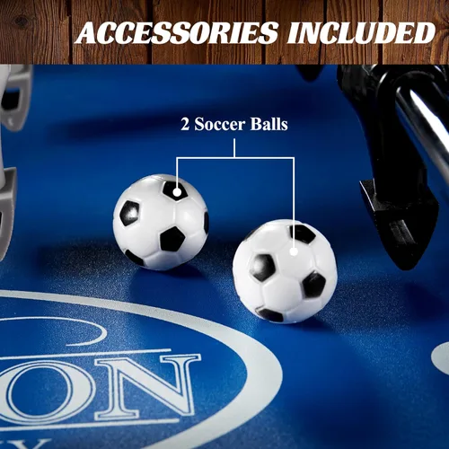 Miniatura 6 de Mesas de Futbolín Barrington de Múltiples Estilos, Diseños Duraderos y Elegantes con Pelotas de Fútbol de Mesa, Perfectas para Salas